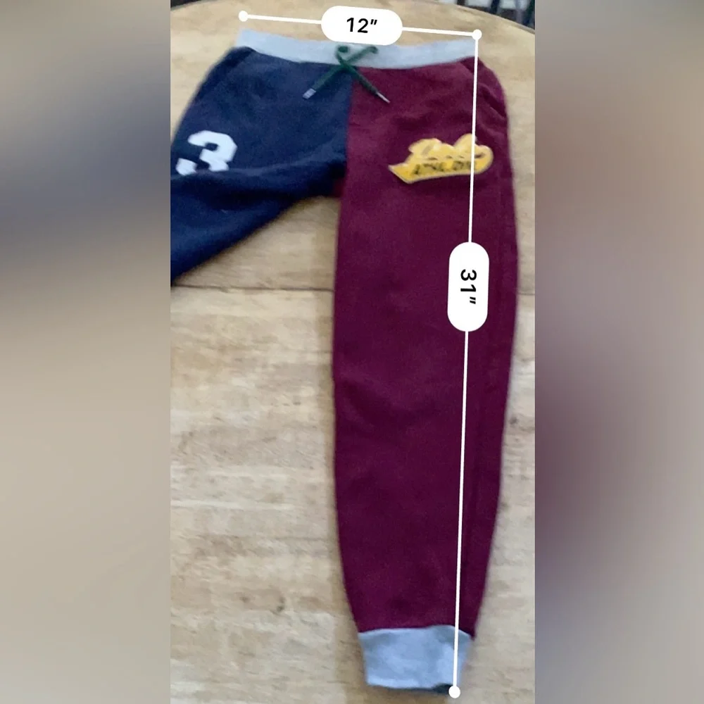 Polo Ralph Lauren Boys’ Sz M (10-12) Color Block‎ Double Knit Jogger